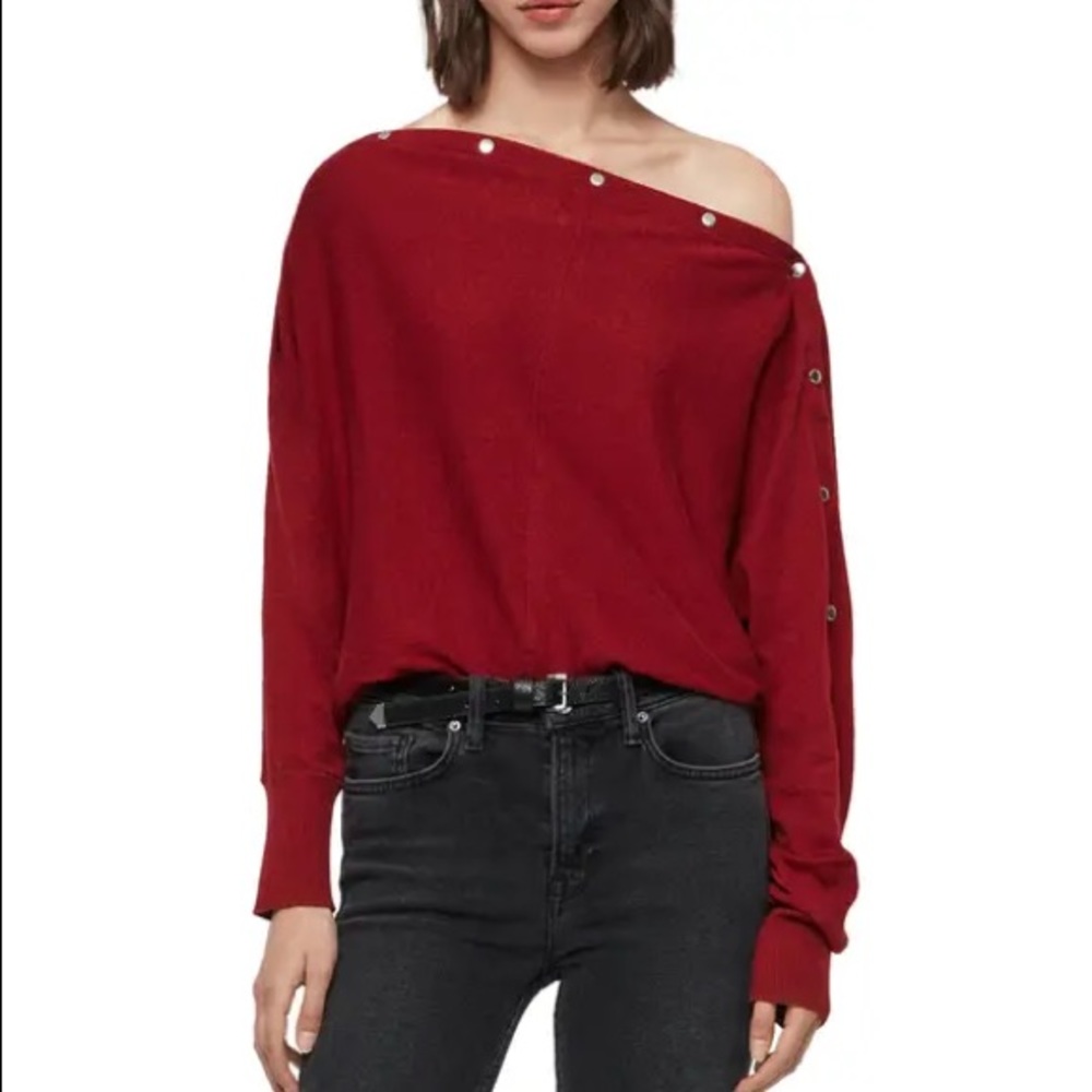 All Saint red sweater size XS